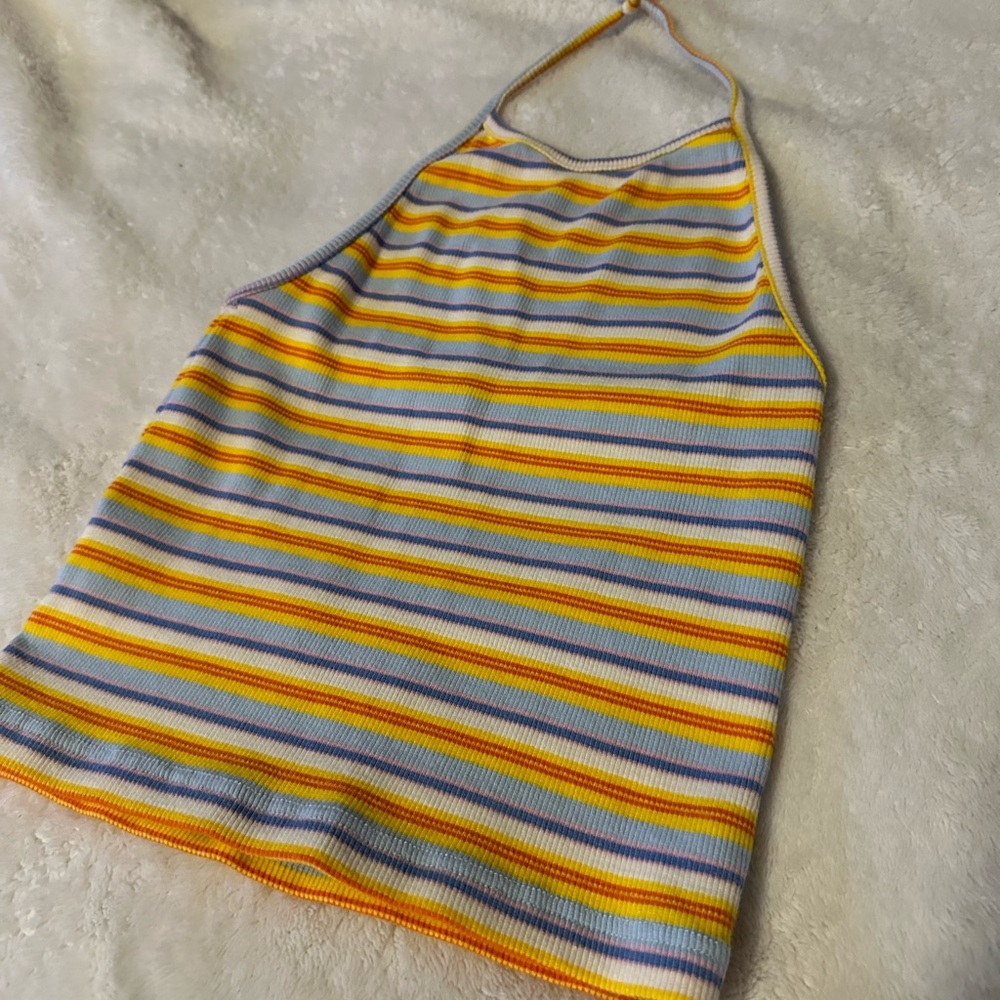 colorful halter top💛💙🧡